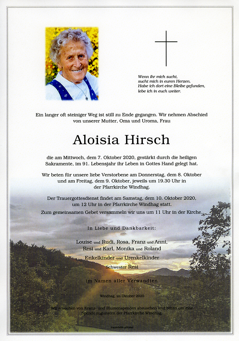 Parte Aloisia Hirsch