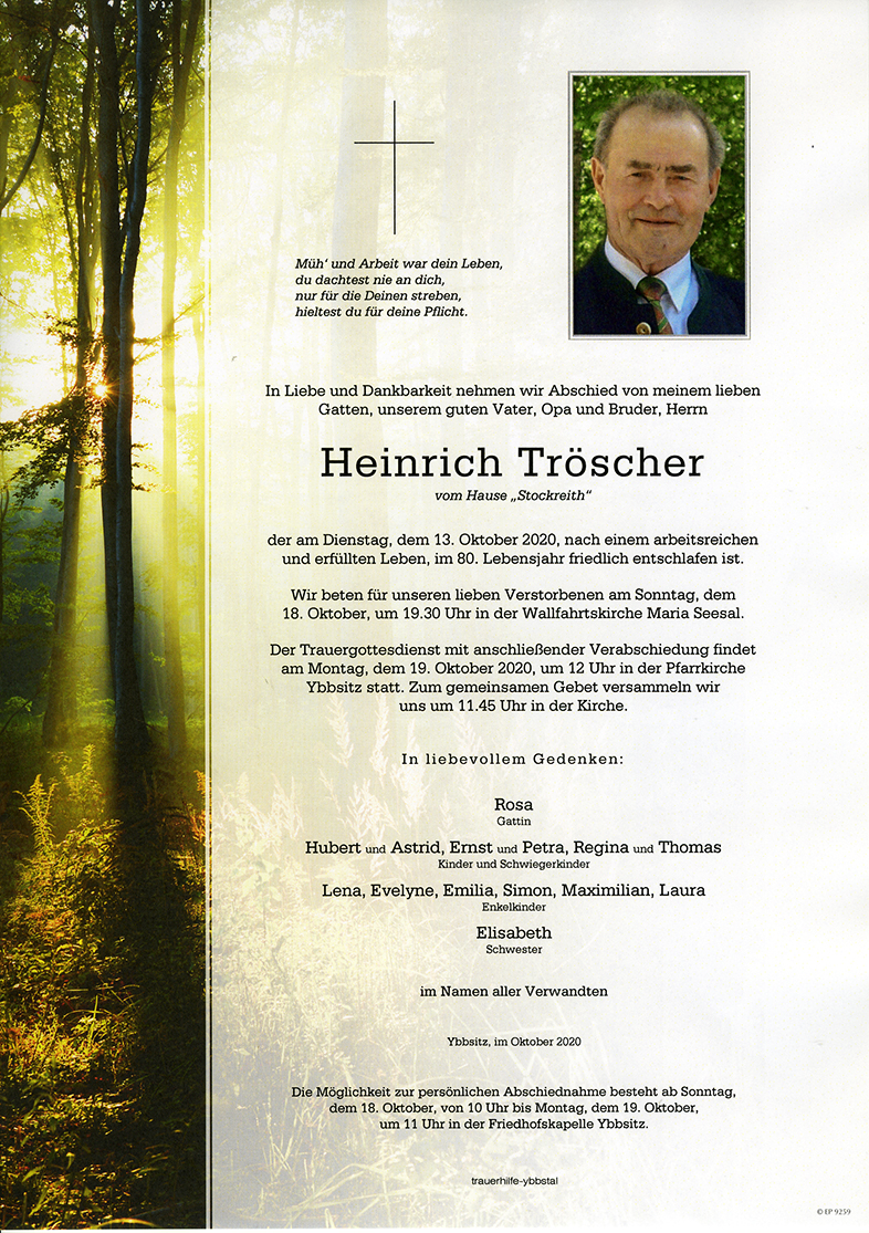 Parte Heinrich Tröscher