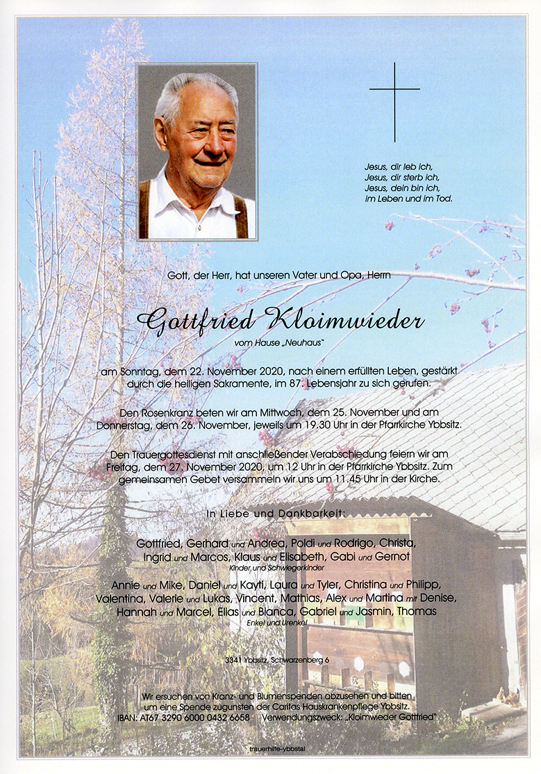 Parte Gottfried Kloimwieder