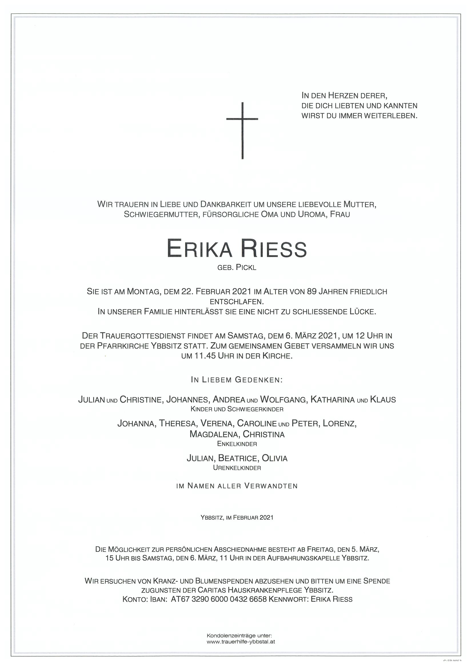 Parte Erika Riess