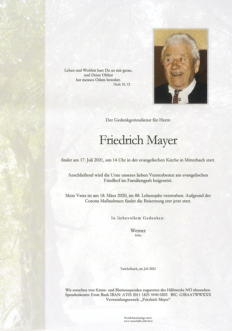 Parte Friedrich Mayer