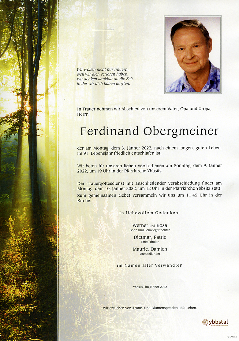 Parte Ferdinand Obergmeiner