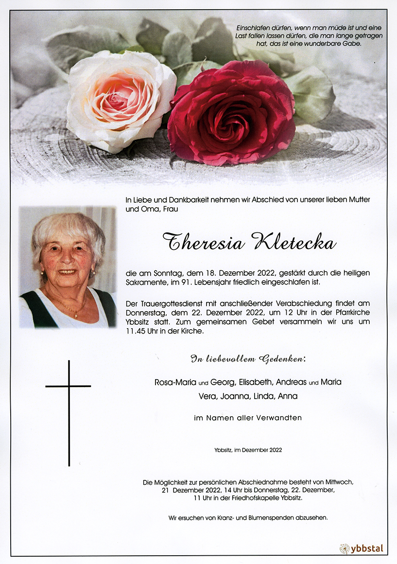 Parte Theresia Kletecka