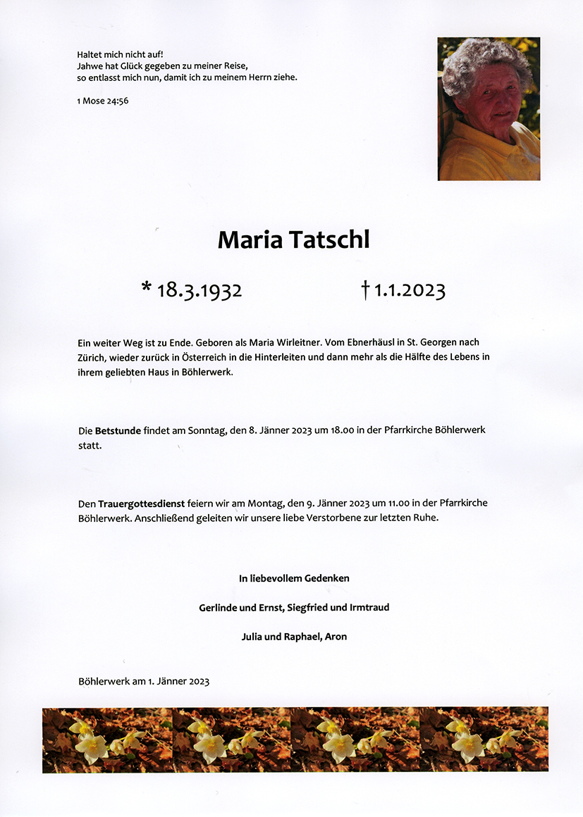 Parte Maria Tatschl