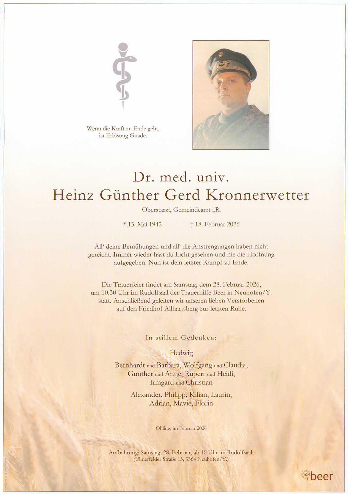 Parte Dr. med. univ. Heinz Günther Gerd Kronnerwetter
