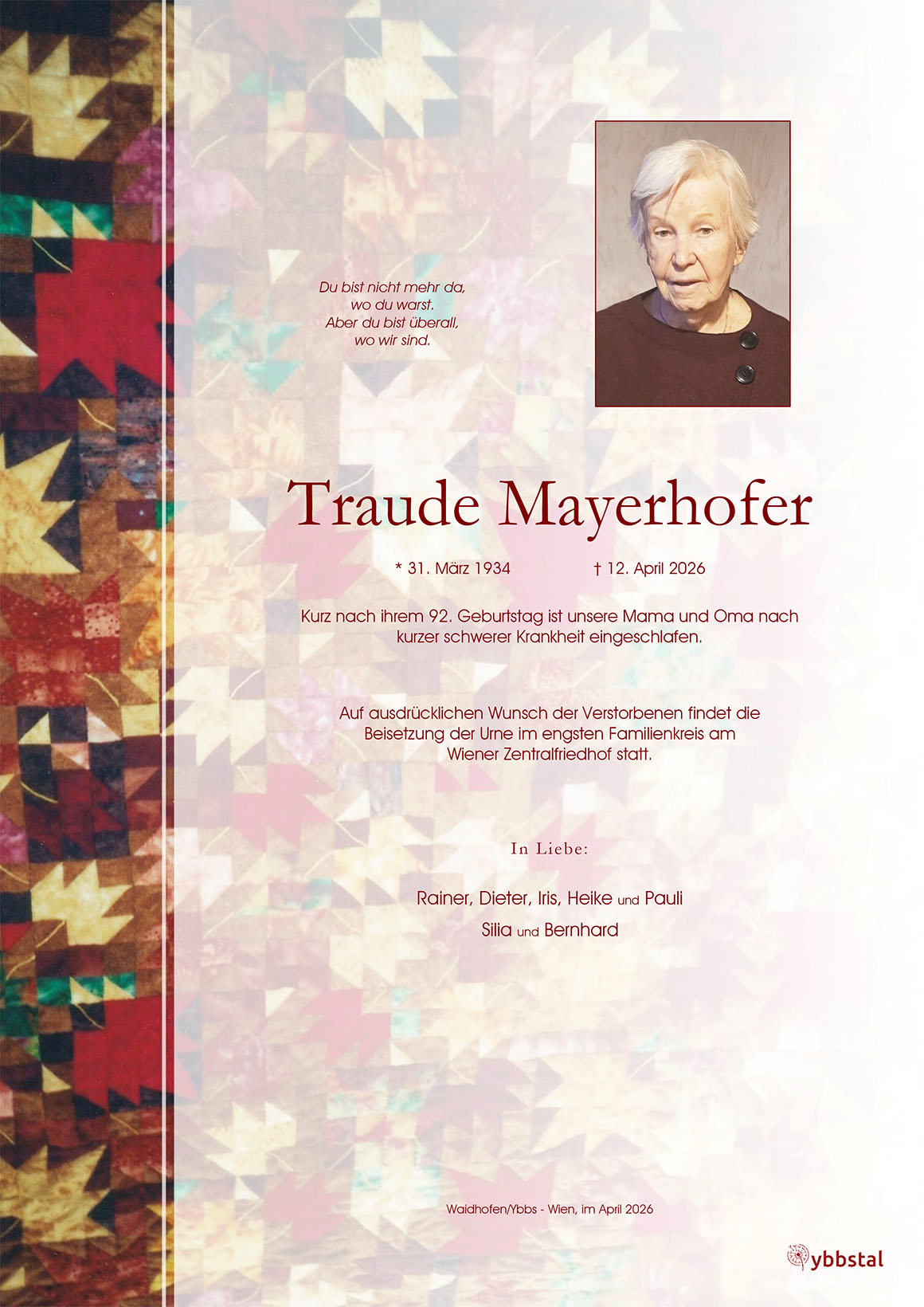 Parte Traude Mayerhofer