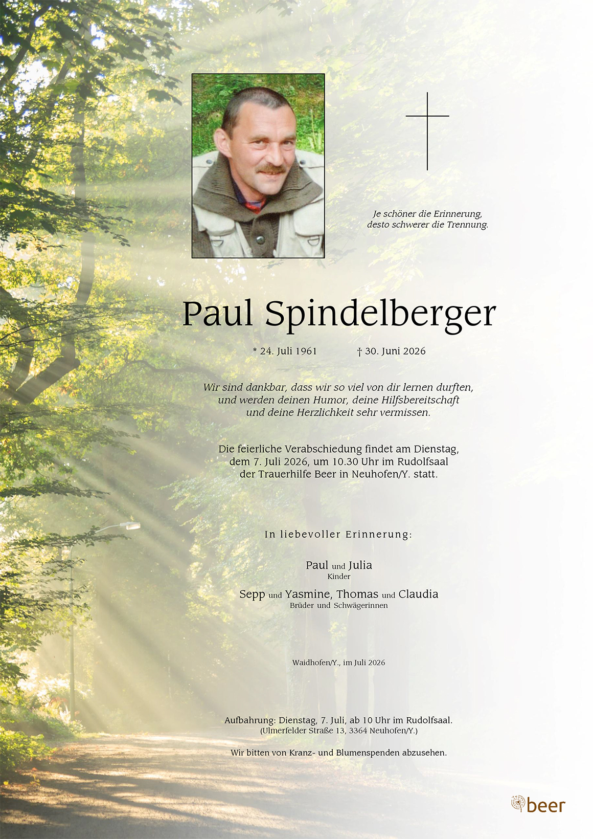 Parte Paul Spindelberger