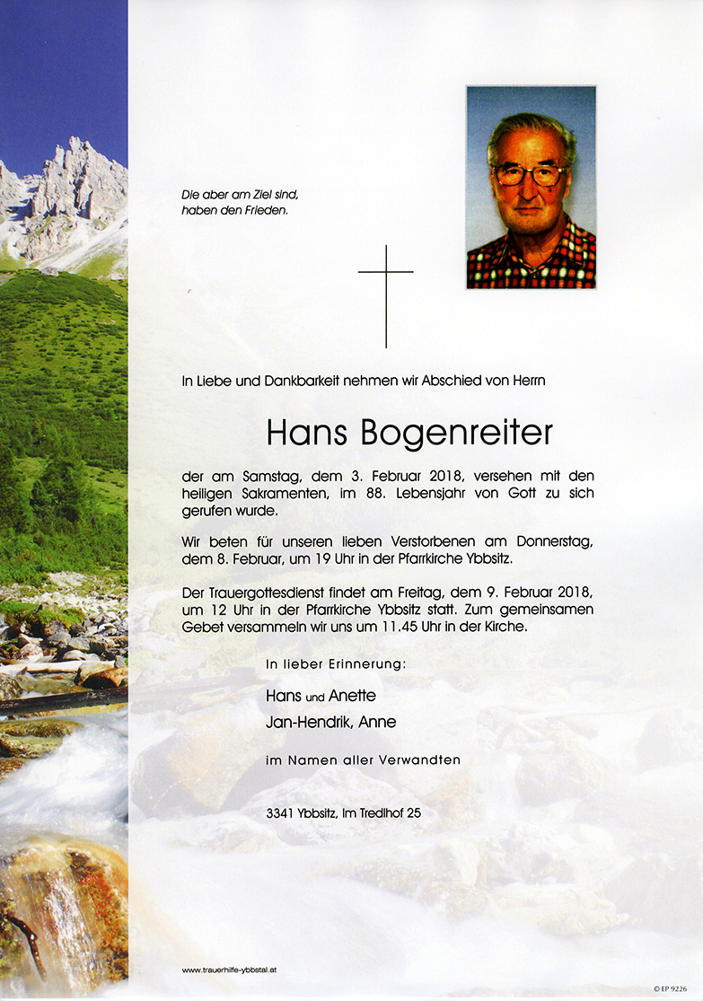 Parte Hans Bogenreiter