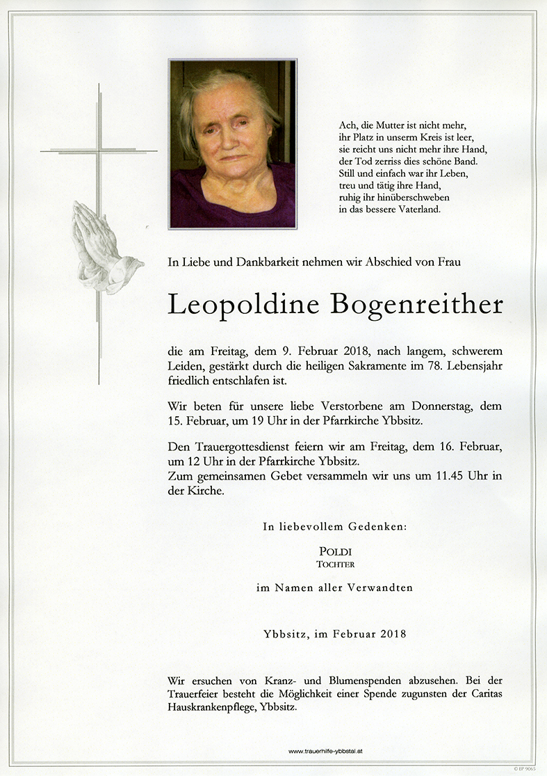 Parte Leopoldine Bogenreither