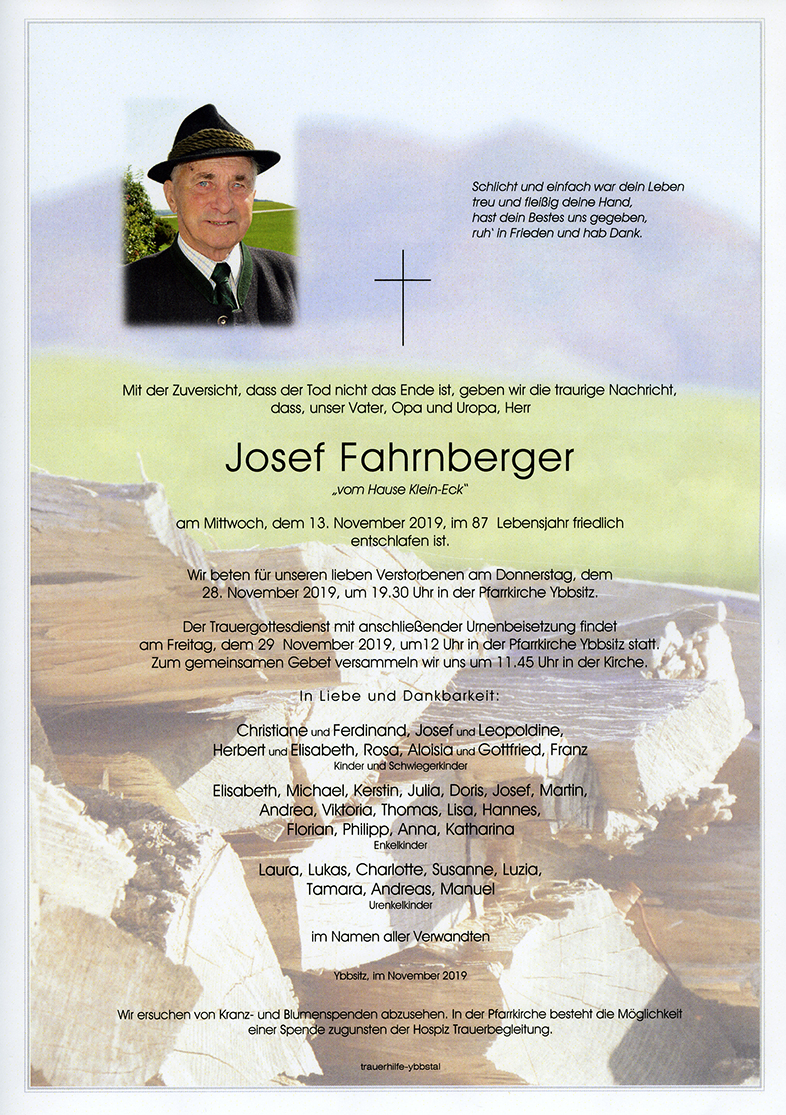 Parte Josef Fahrnberger