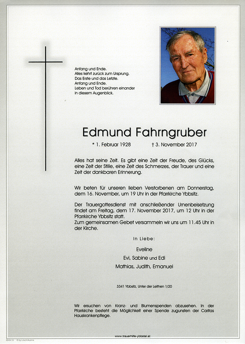 Parte Edmund Fahrngruber