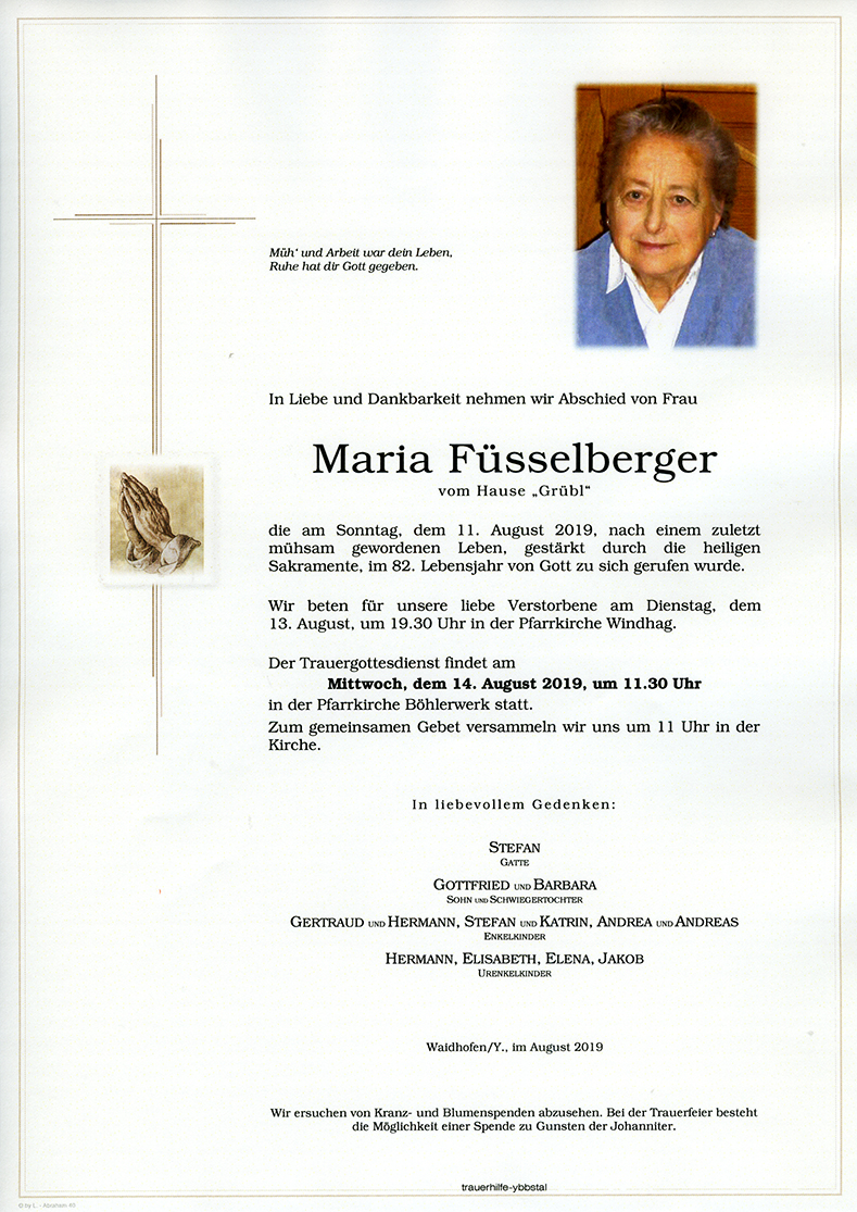 Parte Maria Füsselberger
