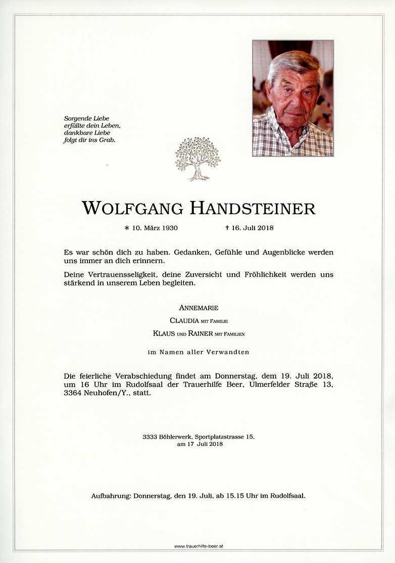 Parte Wolfgang Handsteiner