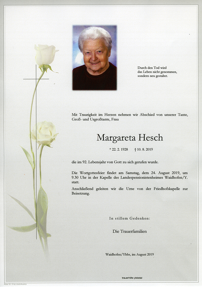 Parte Margareta Hesch