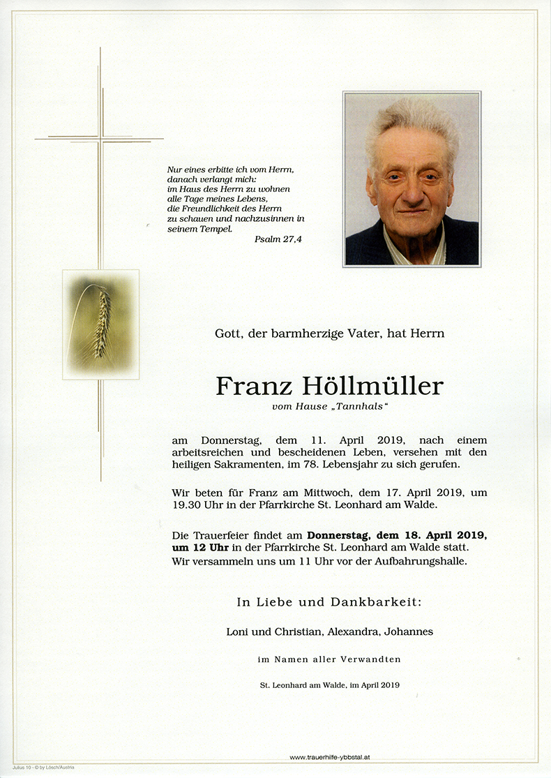 Parte Franz Höllmüller