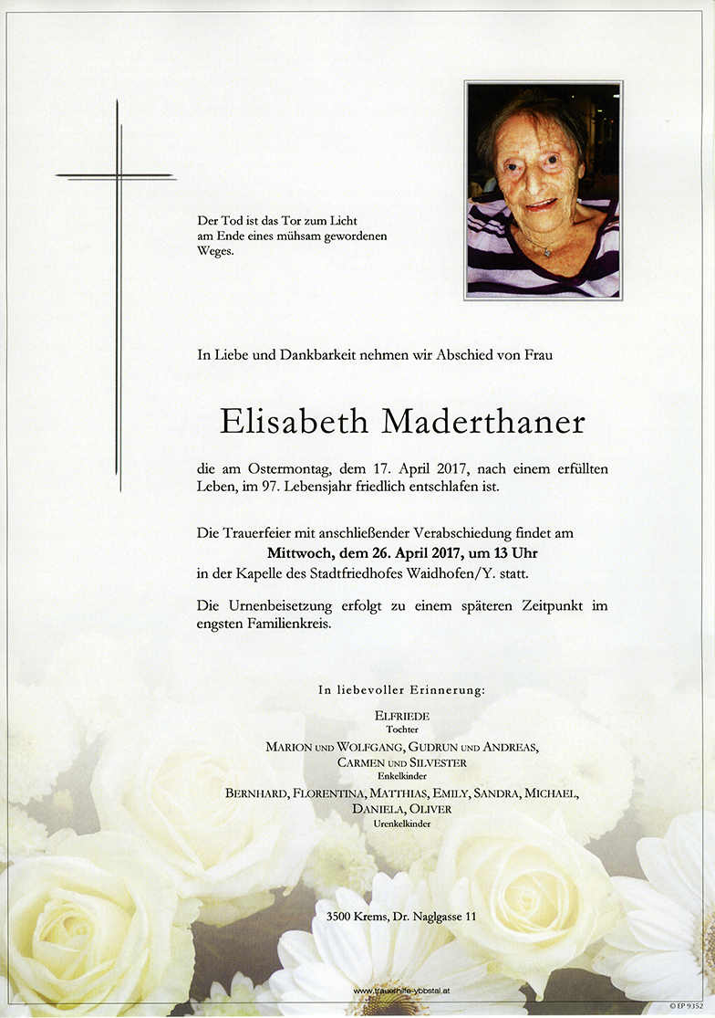 Parte Elisabeth Maderthaner