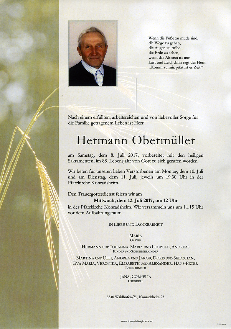 Parte Hermann Obermüller