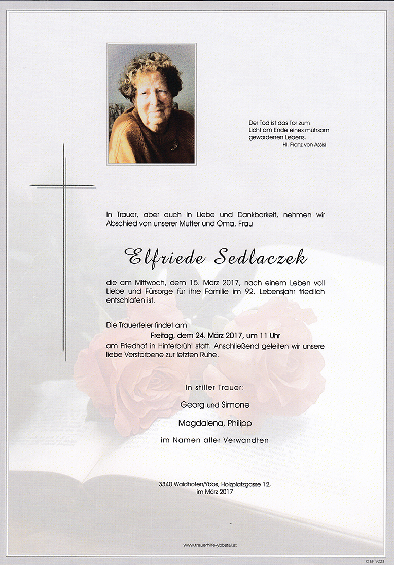 Parte Elfriede Sedlaczek