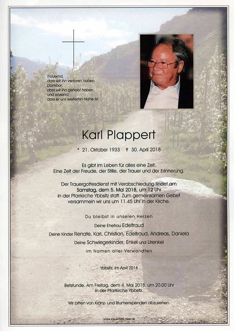 Parte Karl Plappert