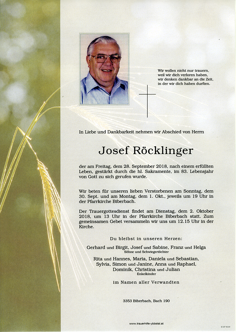 Parte Josef Röcklinger