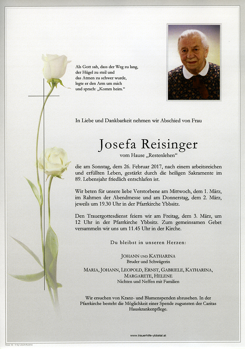 Parte Josefa Reisinger