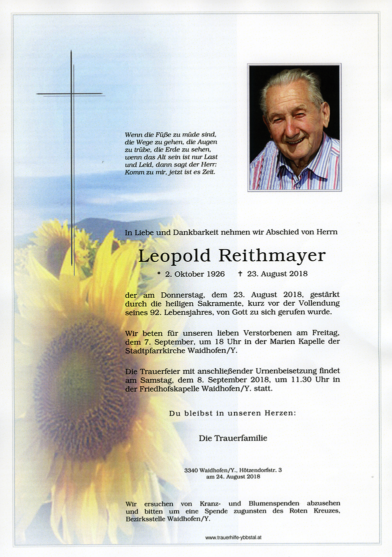 Parte Leopold Reithmayer