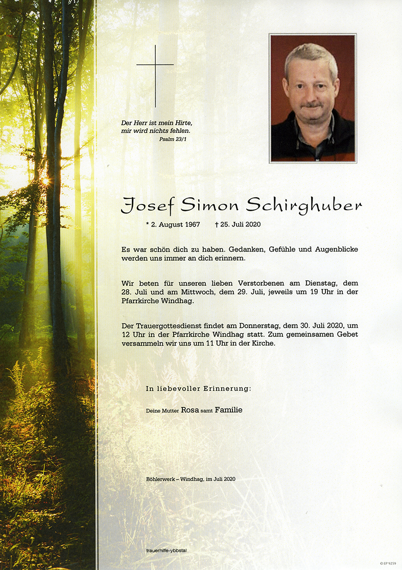 Parte Josef Simon Schirghuber