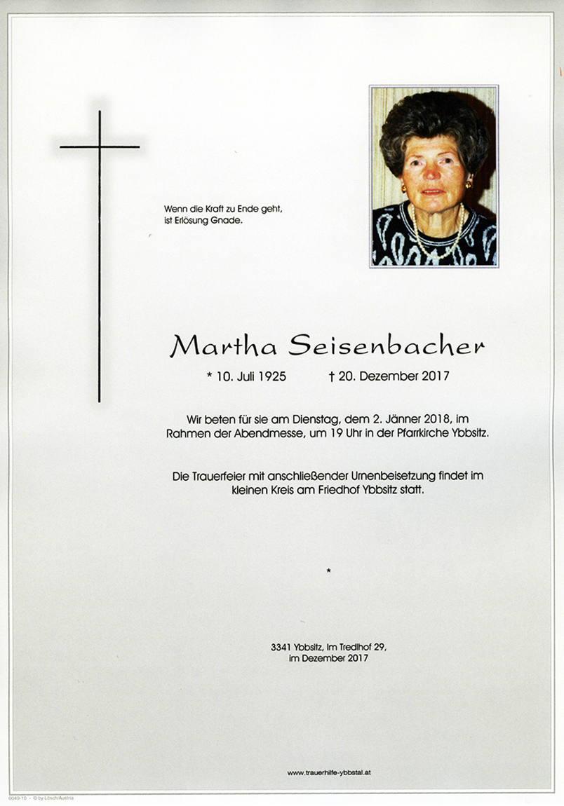 Parte Martha Seisenbacher