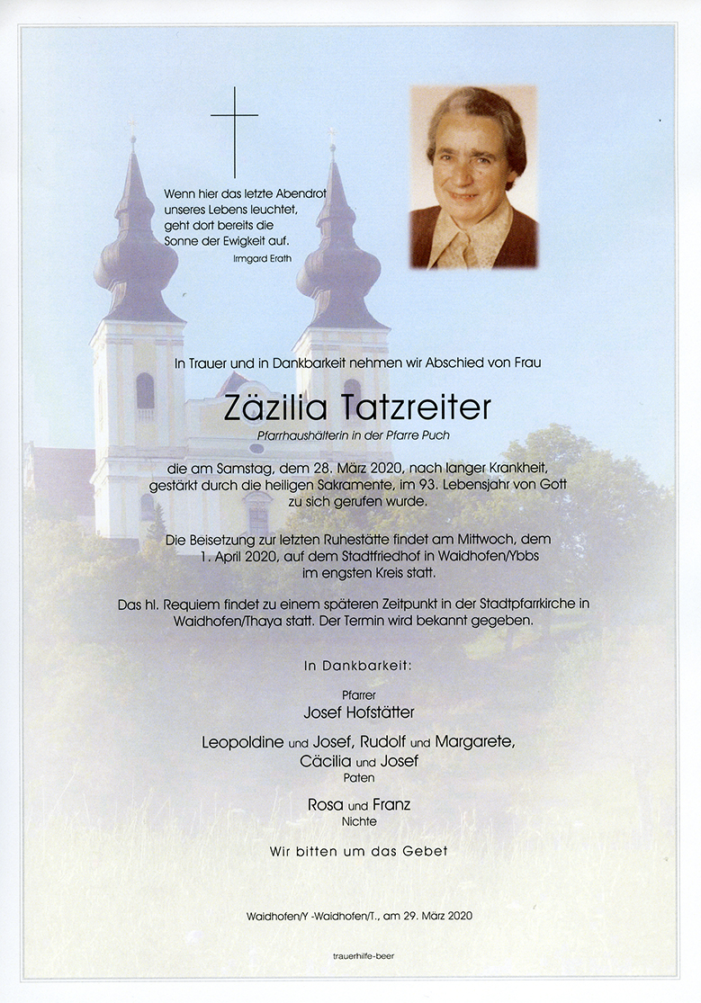 Parte Zäzilia Tatzreiter