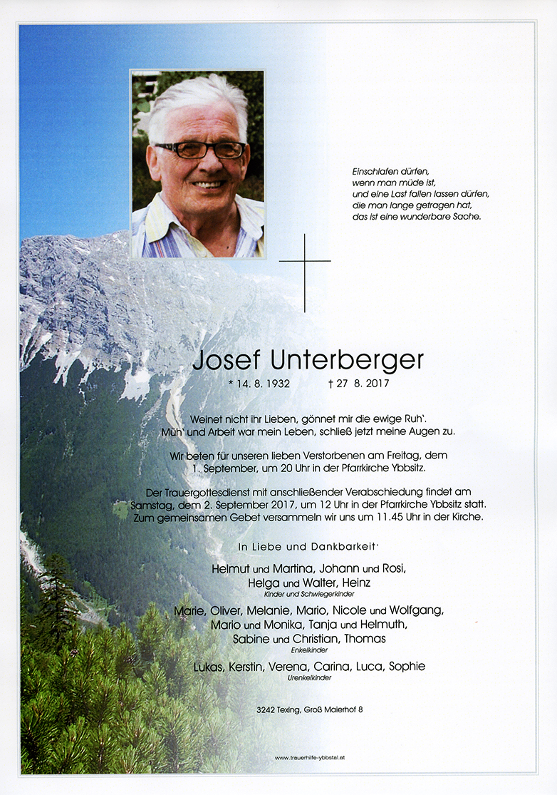 Parte Josef Unterberger