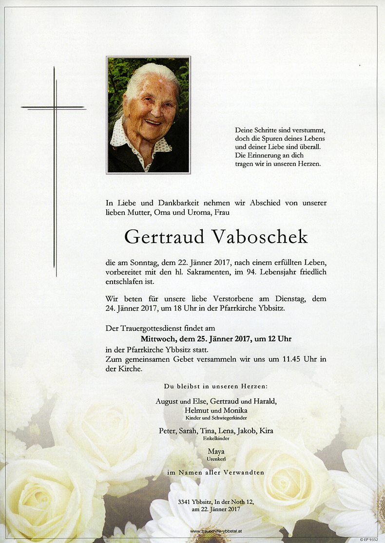 Parte Gertraud Vaboschek