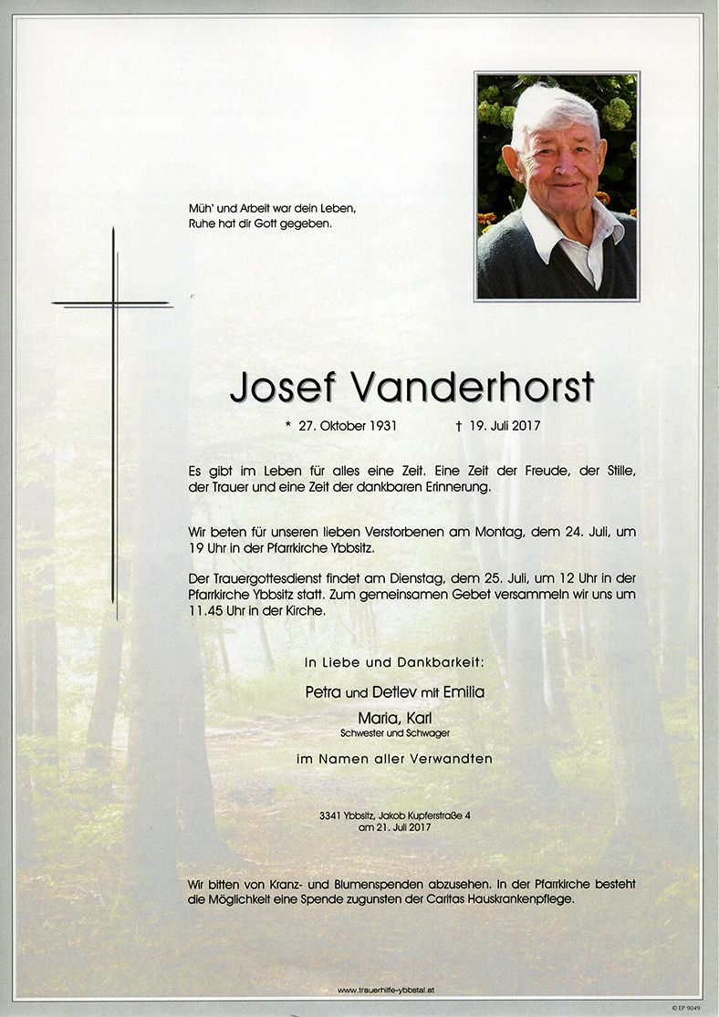 Parte Josef Vanderhorst