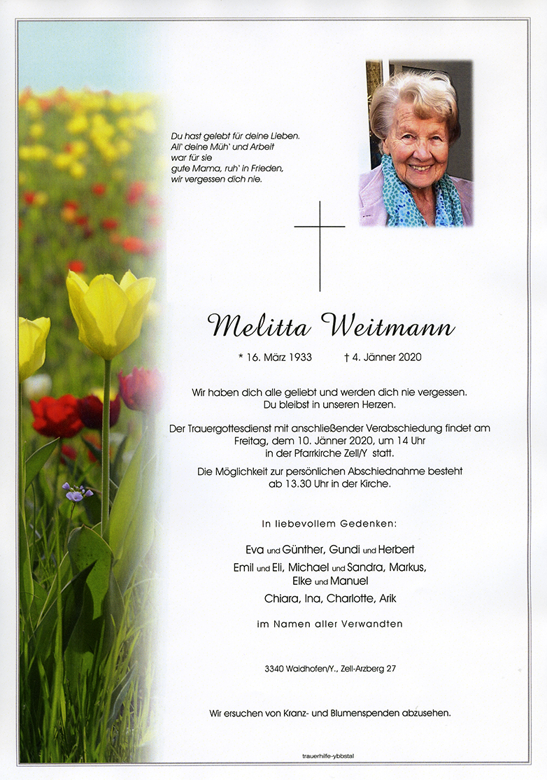 Parte Melitta Weitmann